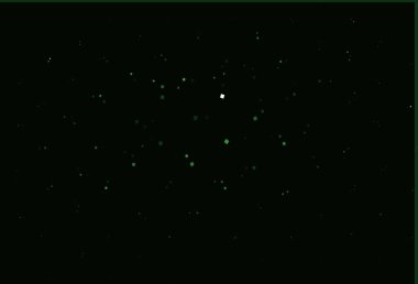 Açık yeşil vektör arkaplanı üçgenler, daireler, küplerle. Renkli noktaları, çizgileri, küpleri olan soyut çizimler. Reklamınız, posteriniz, afişiniz için en iyi tasarım.