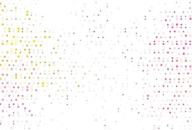 Açık kırmızı, dikdörtgen biçiminde sarı vektör dokusu. Dikdörtgenli soyut gradyan çizimi. Reklamlar için desen.