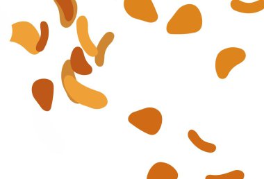 Açık sarı, soyut formlu turuncu vektör arkaplan. Soyut gradyan şekilli basit renkli çizimler. Duvar kağıtları için zarif tasarım.