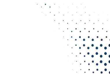 Açık mavi, küreli kırmızı vektör deseni. Renkli su damlaları olan modern soyut çizimler. Posterler, afişler için tasarım.