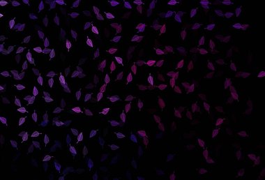 Koyu pembe, mavi vektör el boyalı arka plan. Yapraklı karalama tarzında yeni renkli çizimler. Paketleme için el boyası tasarımı, duvar kağıdı.