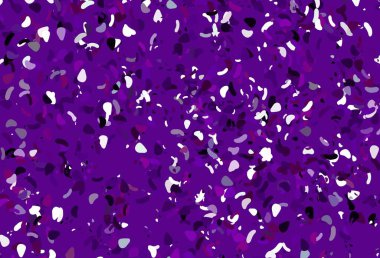 Memphis şekilli hafif Mor vektör şablonu. Soyut gradyan şekilli basit renkli çizimler. Duvar kağıtları için zarif tasarım.