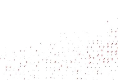 Cinsiyet sembollü hafif turuncu vektör arkaplanı. Renkli gradyan tarzında cinsiyet işaretli akıllı bir illüstrasyon. Randevu uygulamaları için akıllı tasarım.