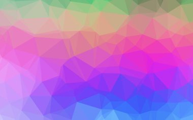 Açık Çokrenkli, Gökkuşağı vektörü düşük poli düzeni.