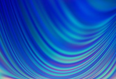 Bükülmüş kurdeleli hafif BLUE vektör arka planı. Alnında çizgiler olan soyut bir çizim. Marka kitabı için zarif desen.