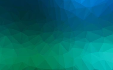 Açık mavi, yeşil vektör parlayan üçgen desen.