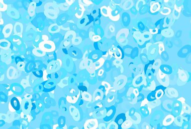 Açık mavi, diskli kırmızı vektör dokusu. Bulanık dekoratif tasarım baloncuklu soyut tarzda. Marka kitabın için tamamen yeni bir şablon.