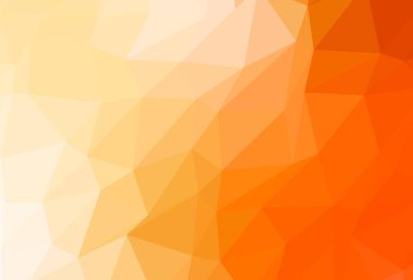 Açık Sarı, Turuncu Vektör soyut mozaik fon. Gradyanı olan belirsiz bir soyut çizim. İşiniz için yepyeni bir tasarım..