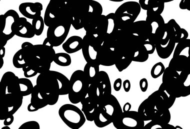 Siyah ve beyaz vektör benekli. Parlak renkli soyut çemberlerin olduğu bir resim. Suyun deseni, yağmur damlaları.