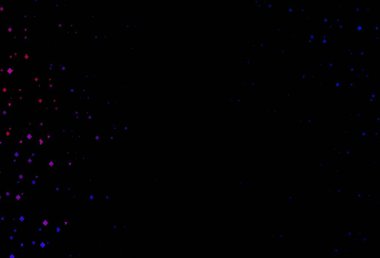 Lacivert, kırmızı vektör desenli çokgen daireler. Renkli daireler, üçgenler, kareler çizilmiş bir resim. Reklamınız, posteriniz, afişiniz için en iyi tasarım.