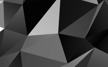 Koyu Gümüş, Gri vektör soyut mozaik desen.