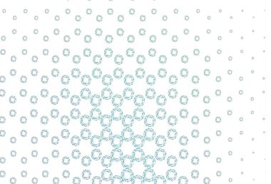 Açık mavi, diskli yeşil vektör dokusu. Bulanık yağmur damlaları olan soyut bir çizim. Reklamlar, broşürler için desen.