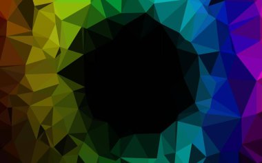 Koyu Çokrenkli, Gökkuşağı vektör bulanık üçgen deseni.