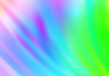 Açık Çokrenkli, eğri kurdeleli Gökkuşağı vektör şablonu.