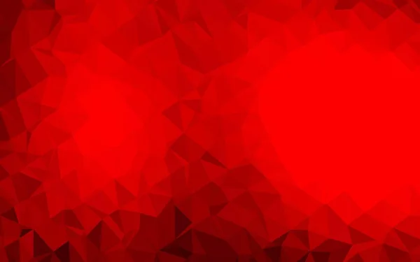 Світло Червоний Векторний Багатокутний Фон — стоковий вектор