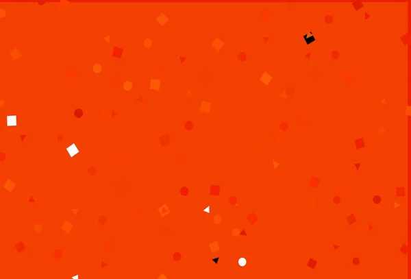 Modèle Vectoriel Orange Clair Dans Style Polygonal Avec Des Cercles — Image vectorielle