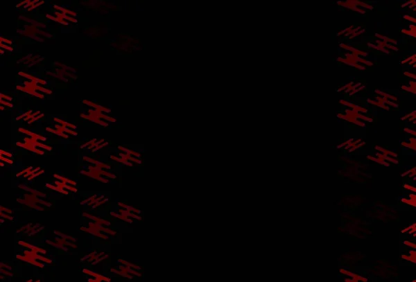 Tmavě Červené Vektorové Pozadí Přímkami Dekorativní Zářící Ilustrace Čárami Abstraktní — Stockový vektor