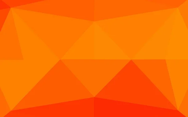 六角形を背景に輝くライトオレンジベクトル — ストックベクタ
