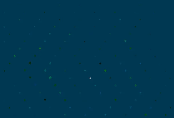 Světle Modrá Zelené Vektorové Pozadí Cedulemi Karet Glitter Abstraktní Náčrt — Stockový vektor