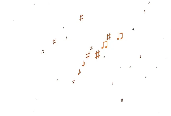 Světle Červené Vektorové Pozadí Symboly Hudby Moderní Abstraktní Ilustrace Melodickými — Stockový vektor