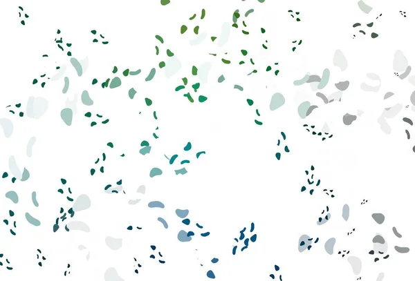 Ljusblå Grön Vektor Struktur Med Slumpmässiga Former Modern Abstrakt Illustration — Stock vektor