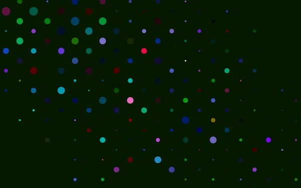 Licht Multicolor Regenbogen Vektorhintergrund Mit Punkten — Stockvektor