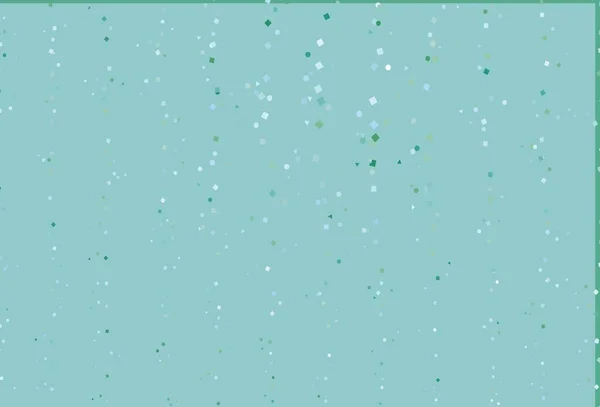 Светло Синий Зеленый Векторный Чехол Многоугольном Стиле Кругами Круги Линии — стоковый вектор