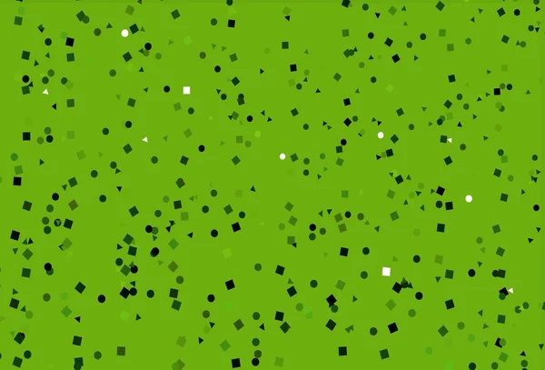 Textura Vetor Verde Claro Estilo Poli Com Círculos Cubos Glitter — Vetor de Stock