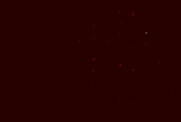 Светло Красная Векторная Текстура Математическими Символами Яркая Красочная Иллюстрация Изолированными — стоковый вектор