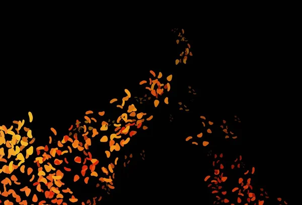 Темно Оранжевый Векторный Фон Формами Декоративный Дизайн Абстрактном Стиле Случайными — стоковый вектор