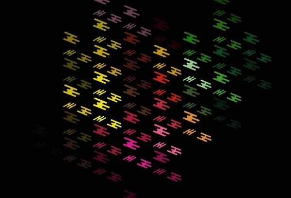 ダークマルチカラー カラフルなラインとレインボーベクトルテクスチャ 色スティックで抽象的なイラストをキラキラ テレビCmのバックアップ一覧 — ストックベクタ