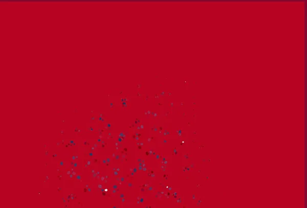Bleu Clair Fond Vectoriel Rouge Avec Des Formes Lampe Illustration — Image vectorielle