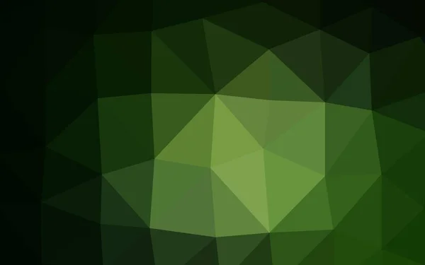 Verde Escuro Vetor Abstrato Mosaico Fundo — Vetor de Stock