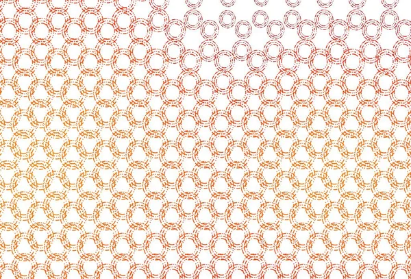 Mise Page Vectorielle Orange Clair Avec Des Formes Circulaires Illustration — Image vectorielle