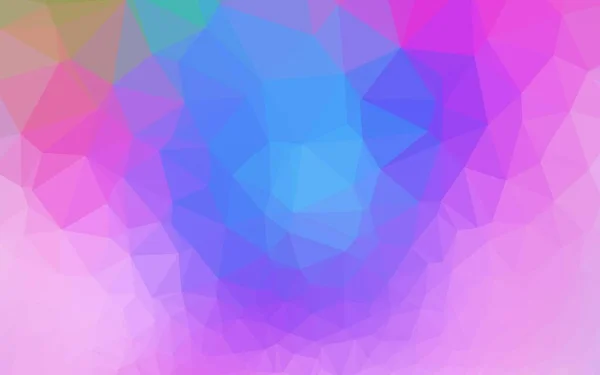 Multicolor Claro Fondo Poligonal Del Vector Del Arco Iris — Vector de stock