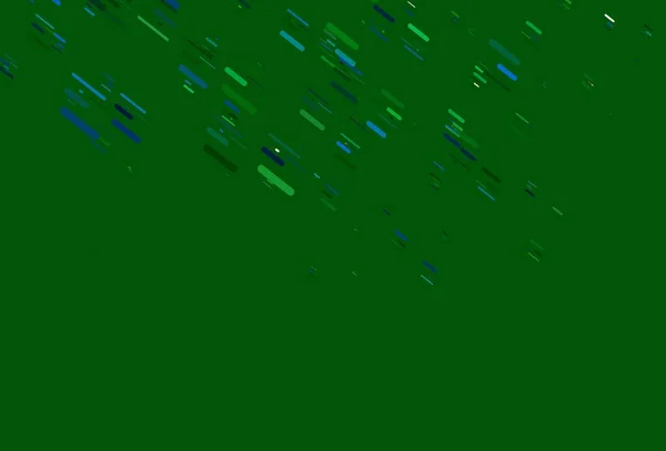 Bleu Clair Motif Vectoriel Vert Avec Des Lignes Étroites Design — Image vectorielle