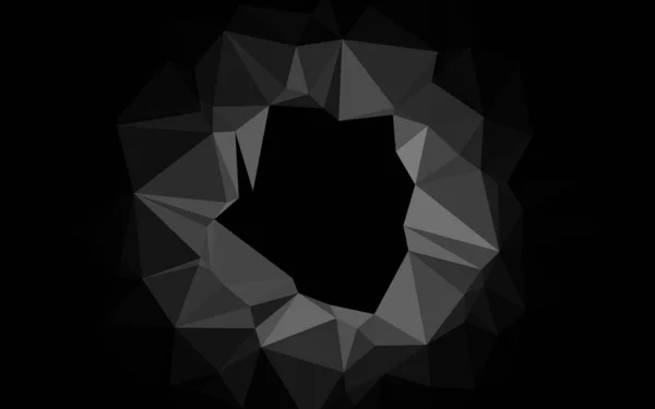 Argent Clair Motif Polygonal Vectoriel Gris — Image vectorielle