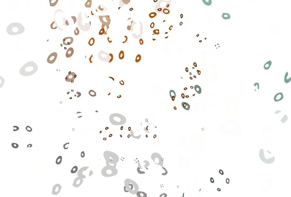 Hellorangefarbener Vektorhintergrund Mit Punkten Moderne Abstrakte Illustration Mit Bunten Wassertropfen — Stockvektor