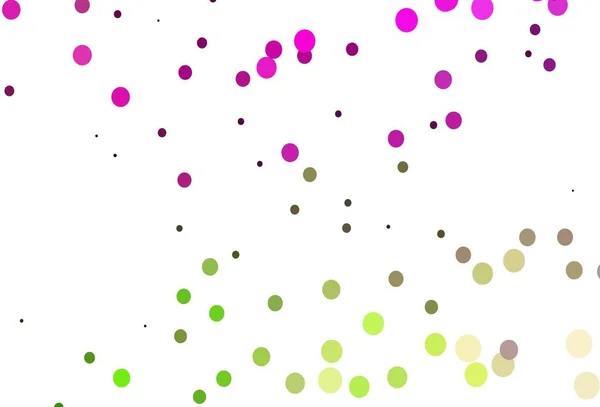 Ανοιχτό Ροζ Πράσινο Διανυσματικό Πρότυπο Κύκλους Θολή Διακοσμητική Σχεδίαση Αφηρημένο — Διανυσματικό Αρχείο