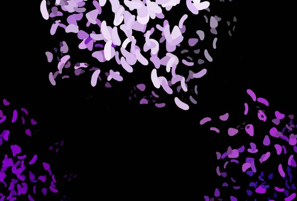 Темно Фиолетовый Векторный Рисунок Хаотичными Формами Иллюстрация Красочными Градиентными Формами — стоковый вектор