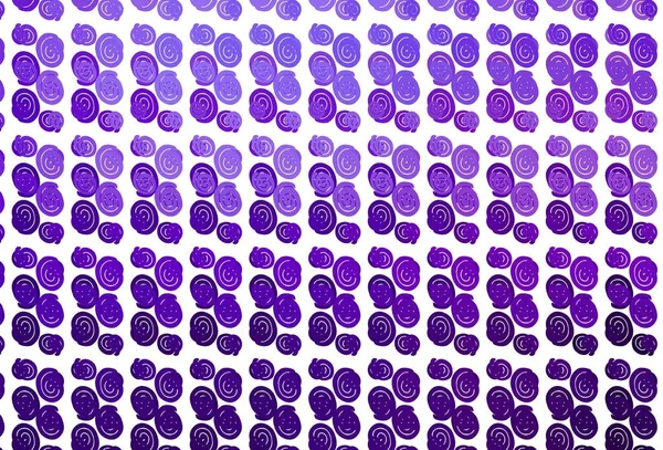 Modello Vettoriale Viola Chiaro Con Forme Bolla Illustrazione Geometrica Creativa — Vettoriale Stock