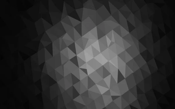 ダークシルバー グレーベクトル抽象的な多角形のレイアウト — ストックベクタ