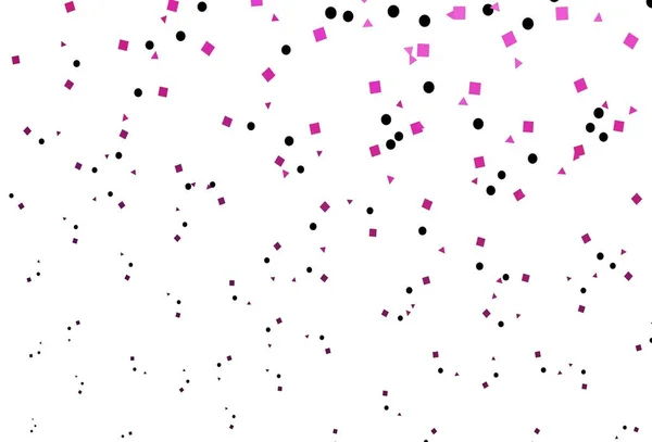 Texture Vectorielle Rose Clair Poly Style Avec Cercles Cubes Illustration — Image vectorielle