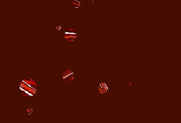 Світло Оранжевий Векторний Шаблон Колами Абстрактна Ілюстрація Кольоровими Бульбашками Стилі — стоковий вектор