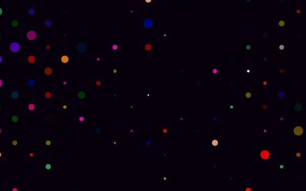 Світлий Різнокольоровий Веселка Векторний Шаблон Колами — стоковий вектор