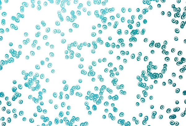 Hellblaue Vektorschablone Mit Kreisen Illustration Mit Einer Reihe Leuchtender Farbenfroher — Stockvektor