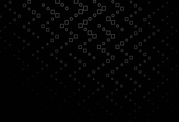 Fond Vectoriel Noir Foncé Avec Lignes Rectangles Design Décoratif Dans — Image vectorielle