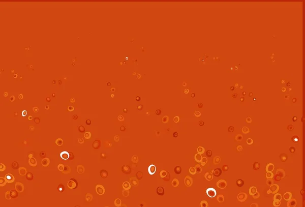 Tapa Vectorial Naranja Claro Con Manchas Burbujas Borrosas Sobre Fondo — Archivo Imágenes Vectoriales