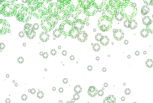 Fond Vectoriel Blanc Avec Des Cercles Verts — Image vectorielle