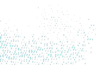 Açık mavi, içinde erkek ve kadın sembolleri olan yeşil vektör şablonu. Renkli cinsiyet sembollü soyut illüstrasyon. TV reklamları için basit tasarım.